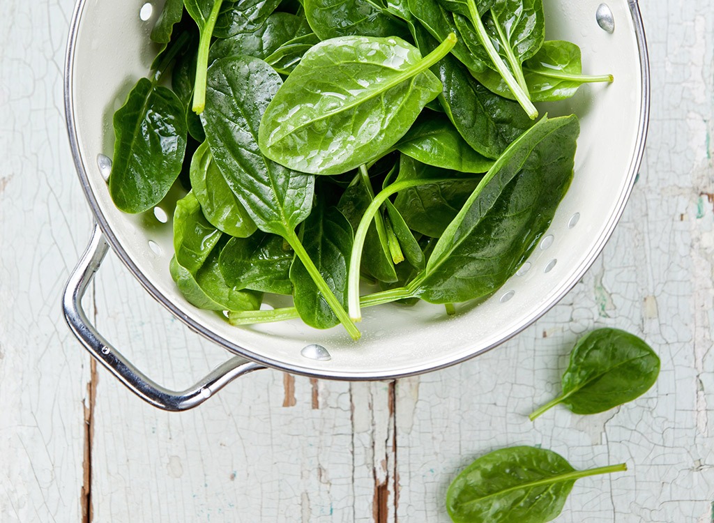 raw spinach